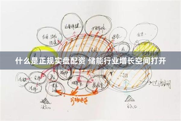 什么是正规实盘配资 储能行业增长空间打开