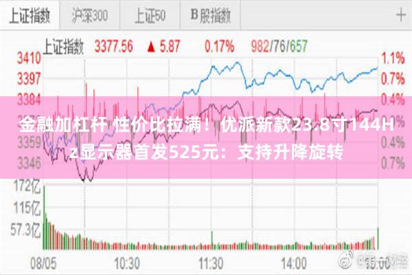 金融加杠杆 性价比拉满!优派新款23.8寸144Hz显示器首发525元:支持升降旋转