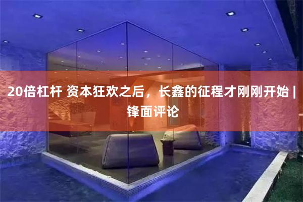 20倍杠杆 资本狂欢之后，长鑫的征程才刚刚开始 | 锋面评论