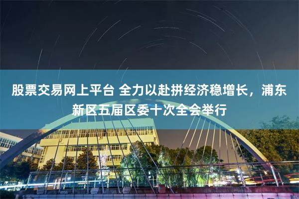 股票交易网上平台 全力以赴拼经济稳增长，浦东新区五届区委十次全会举行