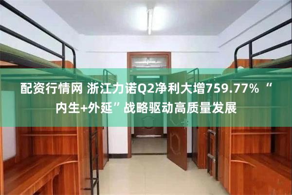 配资行情网 浙江力诺Q2净利大增759.77% “内生+外延”战略驱动高质量发展