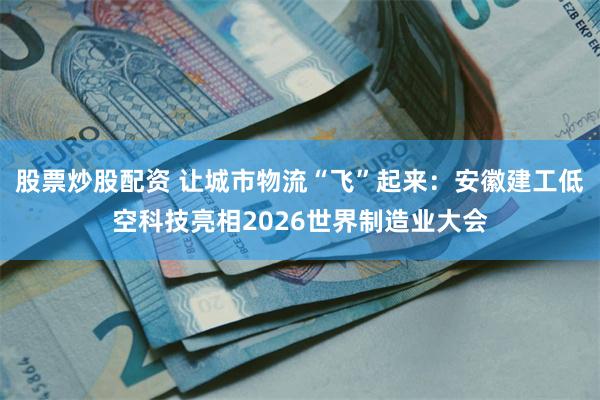 股票炒股配资 让城市物流“飞”起来：安徽建工低空科技亮相2026世界制造业大会