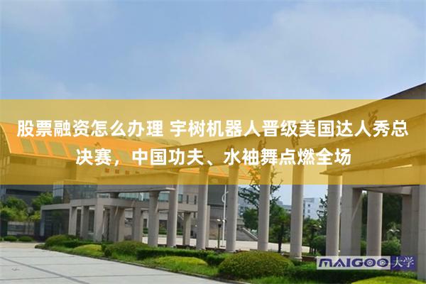 股票融资怎么办理 宇树机器人晋级美国达人秀总决赛，中国功夫、水袖舞点燃全场